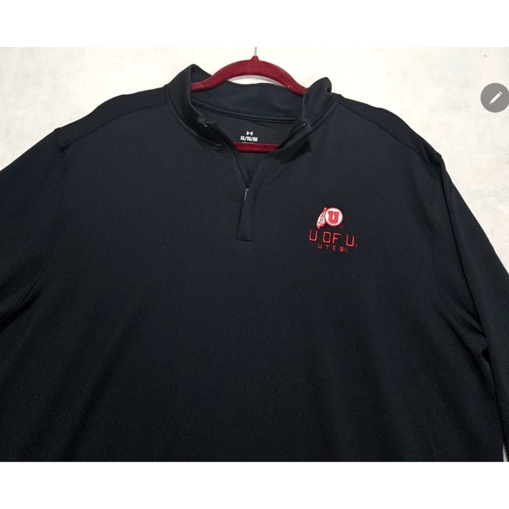 Under Armour Shirt‎ Mens XL NEW Quarter Zip  U Of U Utes University Utah UPF 50
